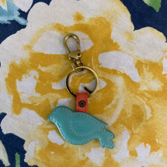 Fossil Vintage Turquoise Bird Keychain - Picture 2 of 2